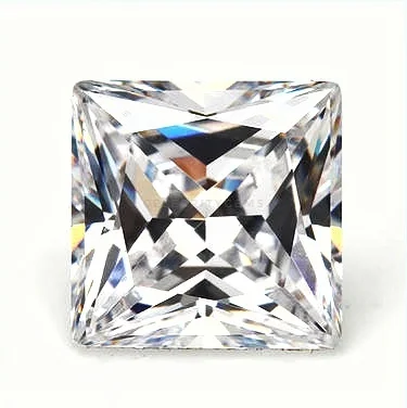 

DEFGH Colorless white square princess cut loose moissanite stone