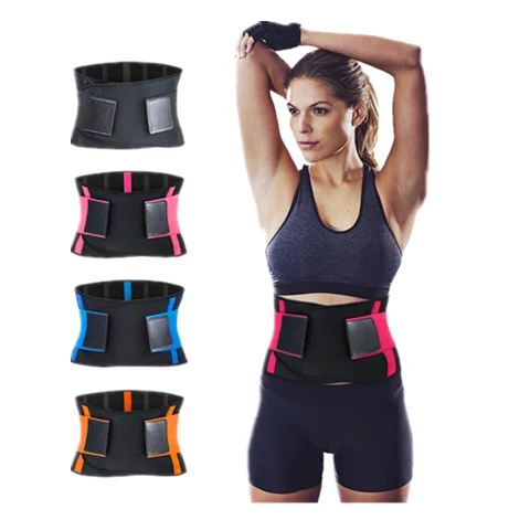 

KS-5002# Waist Trainer Belt Body ShaperS Belly Wrap Trimmer Slimmer Belt for Weight Loss Workout, Orange,black, pink,purple or custom