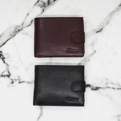 wholesale customizable man purse with nappa genuine leather card holder wallet for men