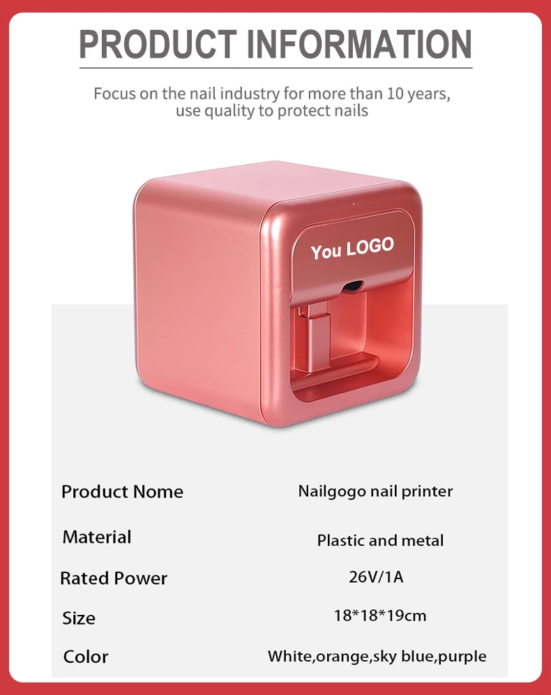 Nailgogo Intelligent Auto 3d Flower Printing Gel Dryer Nail Design Printer  Machine - Buy Guangzhou Nail Printer Digital Intelligent Nail Printer Nail  Printer Digit Nail Art 3d Nail Printer Machin,Art Printer Nail
