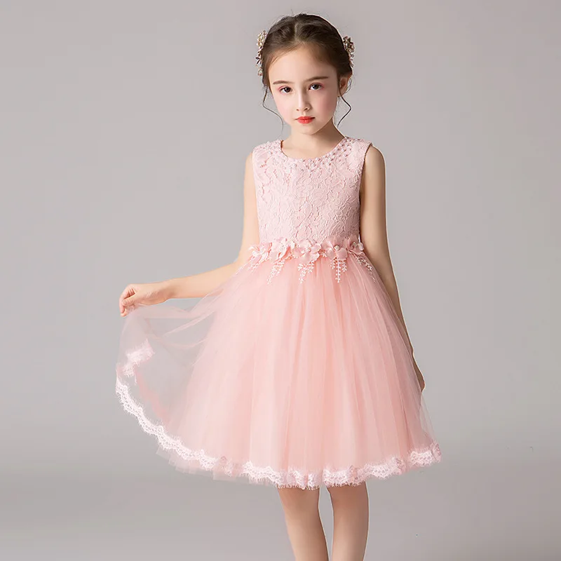 

Good Quality Clothing Kids Girls Fashion Chiffon Short Sleeve Polka Dot Print Dresses Elastic Clothes Children Summer Dress