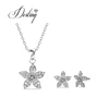 Destiny Jewellery Bloom sets wholesale romantic flower shape crystal jewellery sets fashion jewelry Party crystal from Swarovski