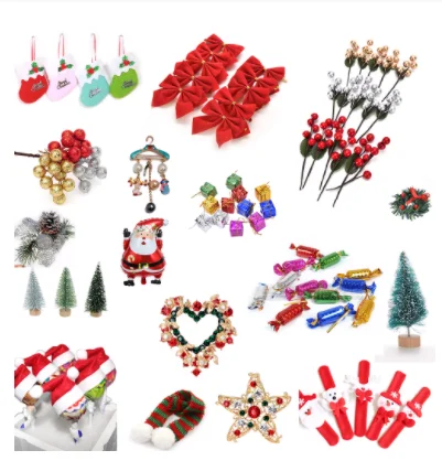 

Hot Sale Christmas Wreaths Sticker Lollipop Cover Tops Pendants Miniature Xmas Tree Hanging Ornament Home Decoraitons
