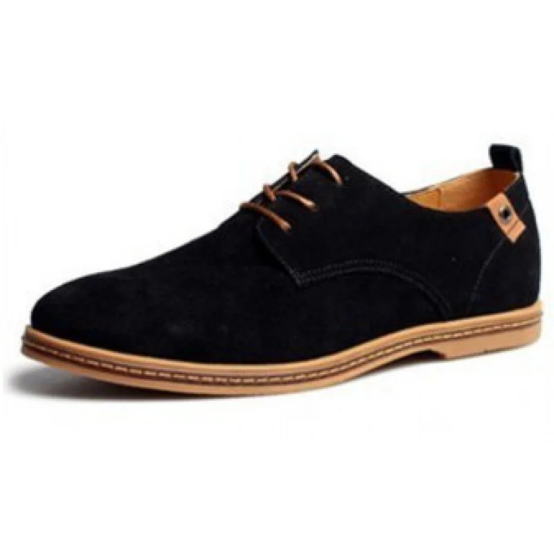 

Big Size  Business Casual Shoes Suede Leather Oxford Shoes, Black,blue,brown