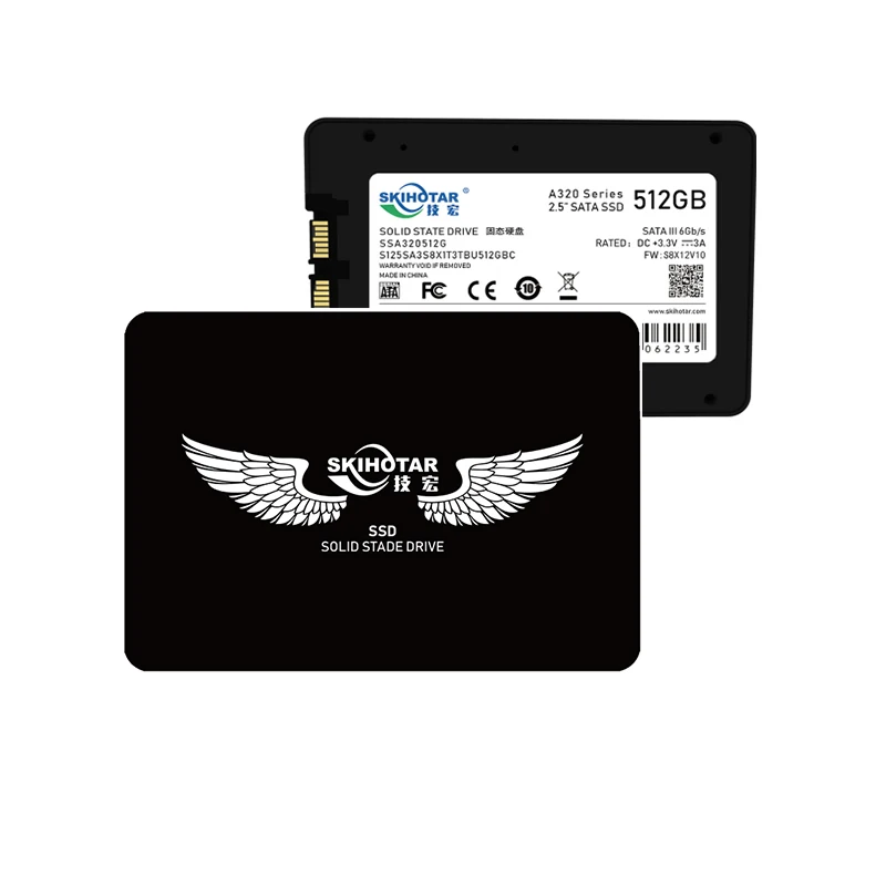 

Skihotar A320 2.5inch SATAIII 512GB SSD Solid State Drives 6Gb/s Portable for Desktop