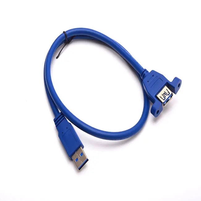 

Factory direct USB 3.0 male to female cable with ear screw USB 3.0 extended data cable