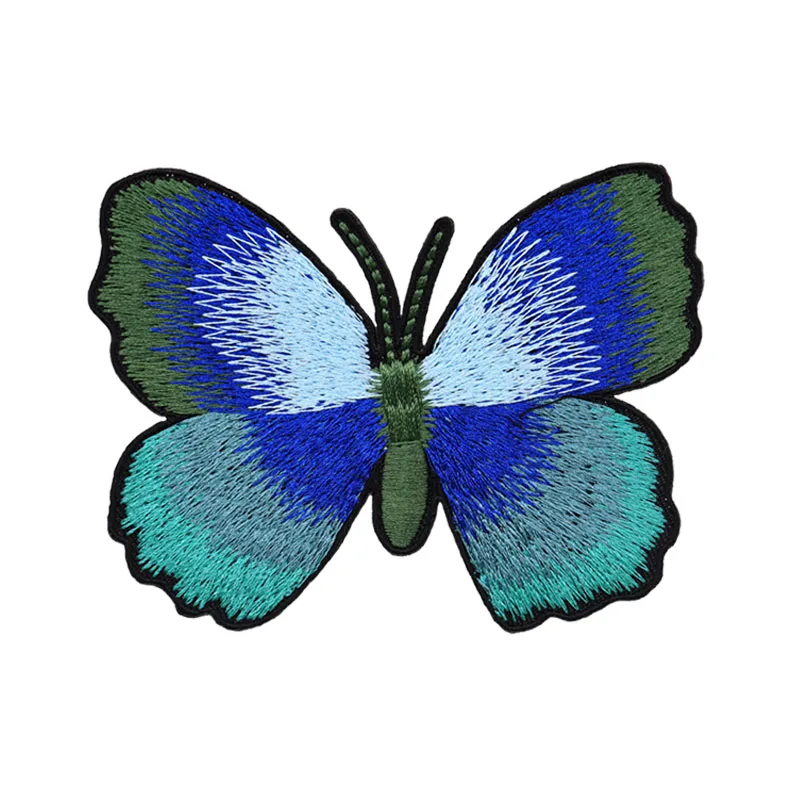 

2021 new wholesale butterfly patch custom logo iron on fabrik ventralex ortho evra clothing embroidery patches, Custom color