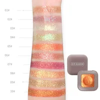 

NOVO 10 Colors Diamond Glitter Eyeshadow Single Palette Pigment Waterproof Shimmer eye shadow palette Makeup Beauty Cosmetics