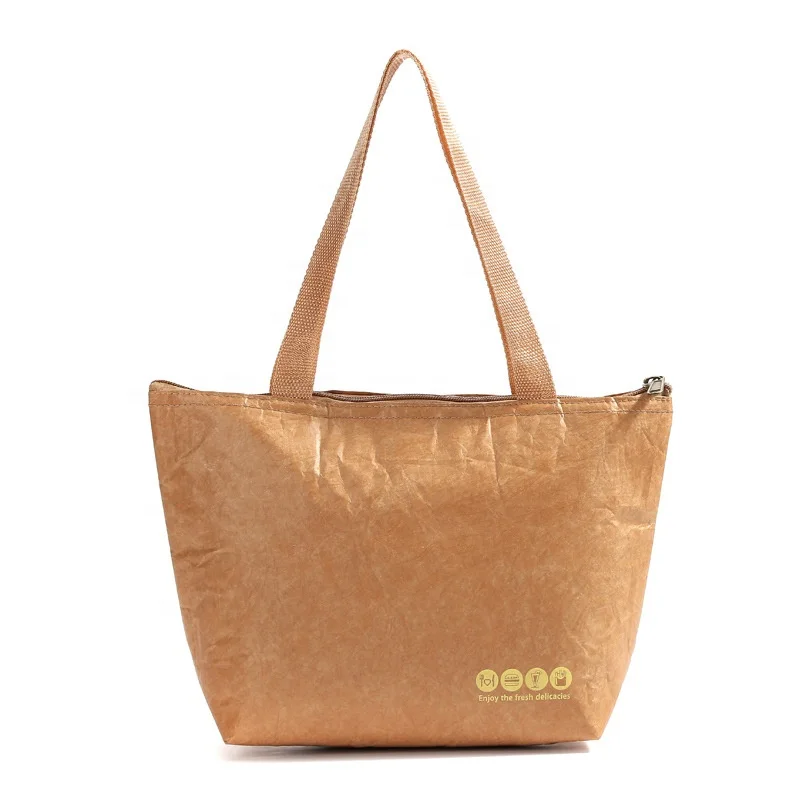 

Eco Friendly Tote Cooler Bag Reusable Shopping Bags For Women, Cowhide color