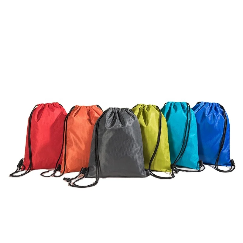 

2021 amazon new products camping promotional drawstring string bag outdoor sport eco polyester bag customize logo size, Customized color