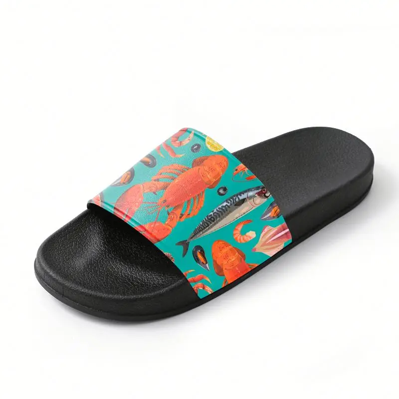 

Brand New custom logo PVC EVA slippers slide sandal printing logo slippers for Summer