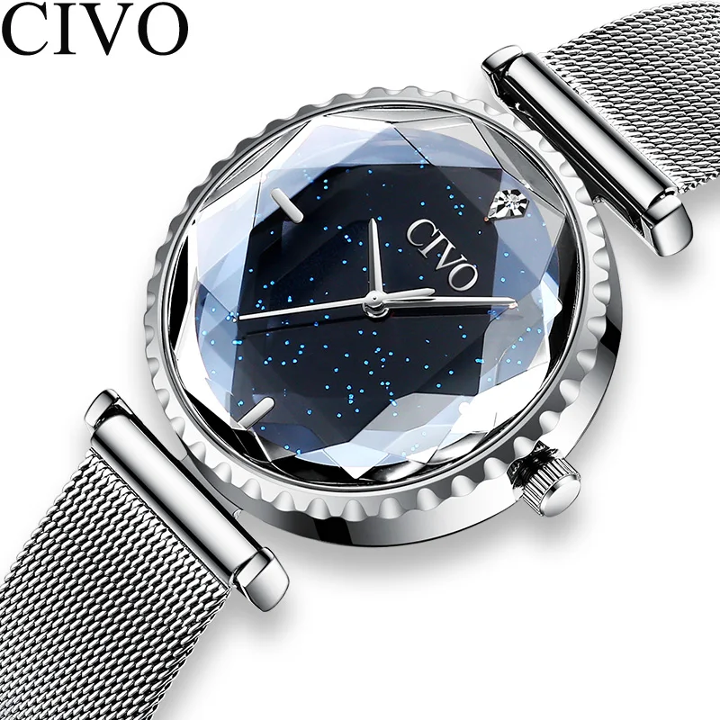 

CIVO 2020 Fashion Luxury Ladies Wrist Watches Top Brand Rose Gold Steel Strap Waterproof Women's Bracelet Watch Zegarek Damski