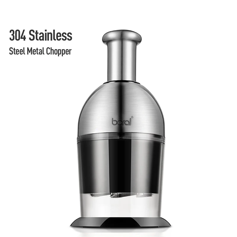

Kitchen supplies onion chopper stainless steel metal pullcord chopper
