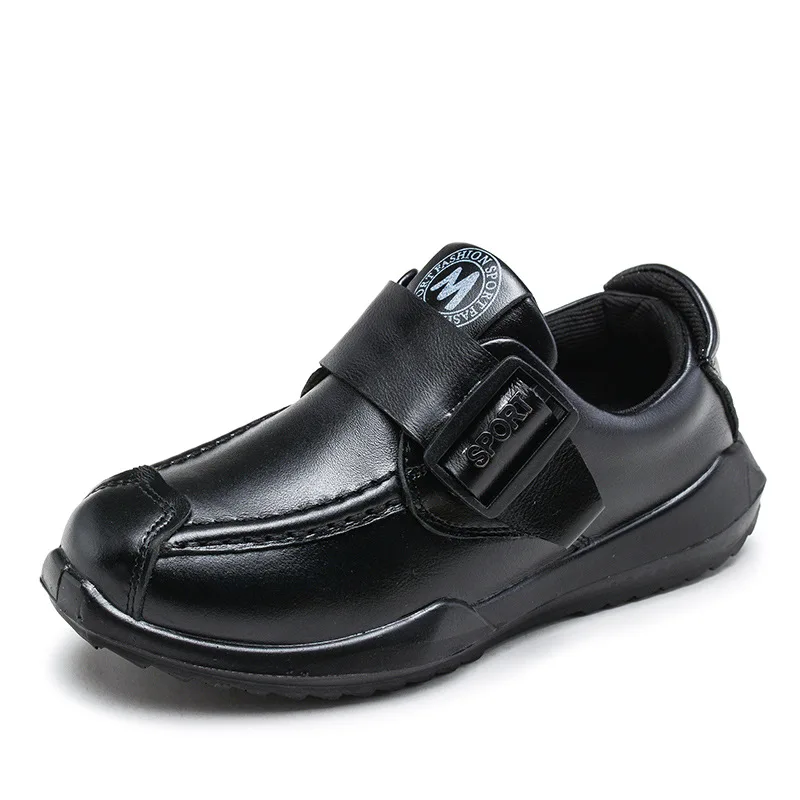 

School Shoes for Children Black School Shoes Genuine Leather, Brwon, black, yellow, blue