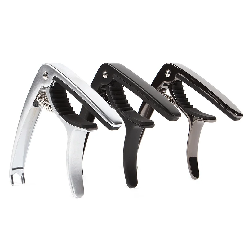 

XS5021 Wholesale Music High Quality Guitar Capo Customized Capo For Guitar Acoustic, Silver,black,deep stone