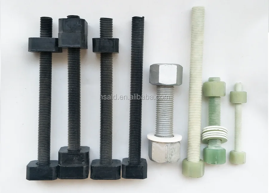 Frp Grp Bolt And Nut Composite Stud Bolt Nut Fiber Screw And Nut Gre