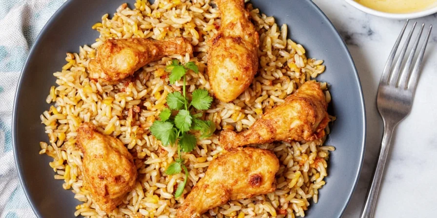 Spice comparison chart for arroz con pollo