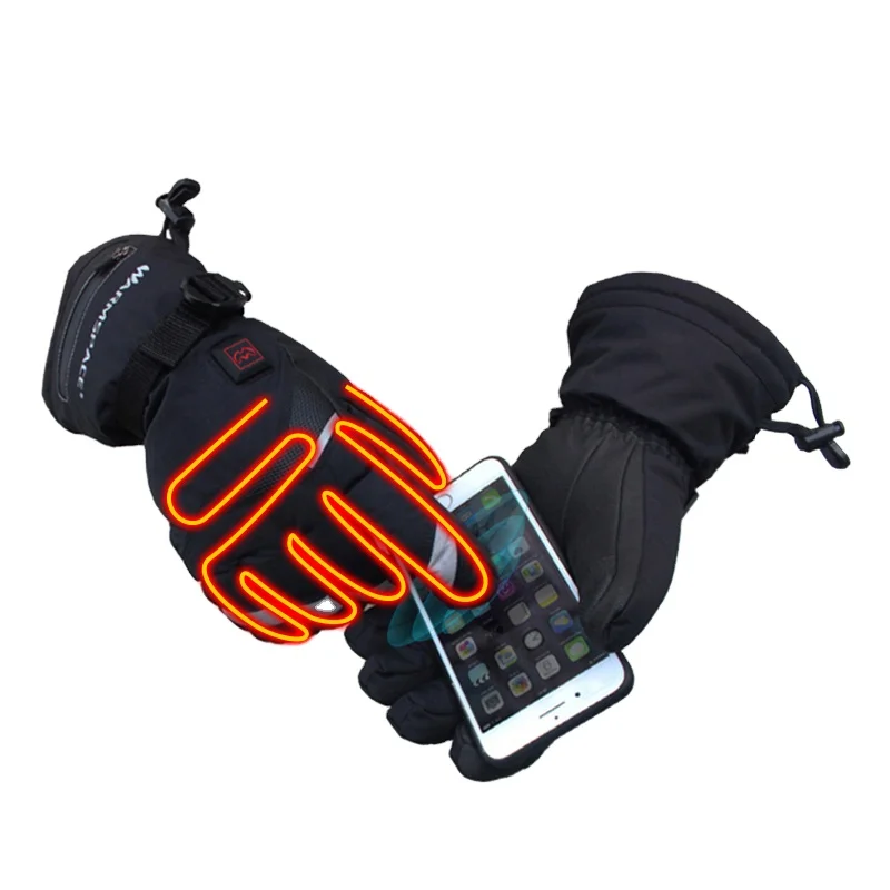 

WARMSPACE waterproof electric heated gloves intelligent temperature control touch screen rechargeable lithium battery