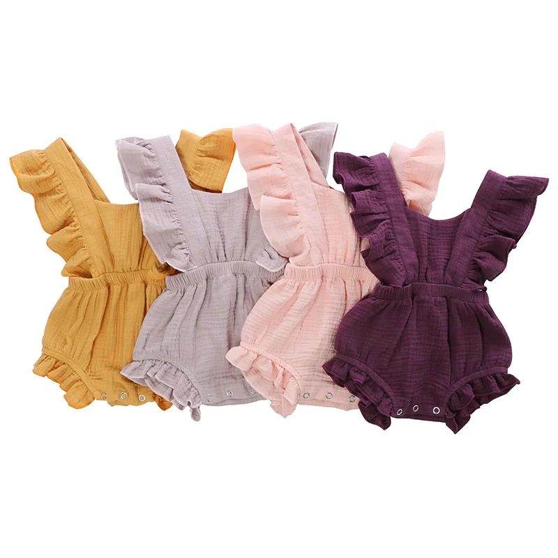 

Wholesales New Style Kaiya Angel KY-PPF-068 Kid Dress Cotton Wear Baby Mini Dress