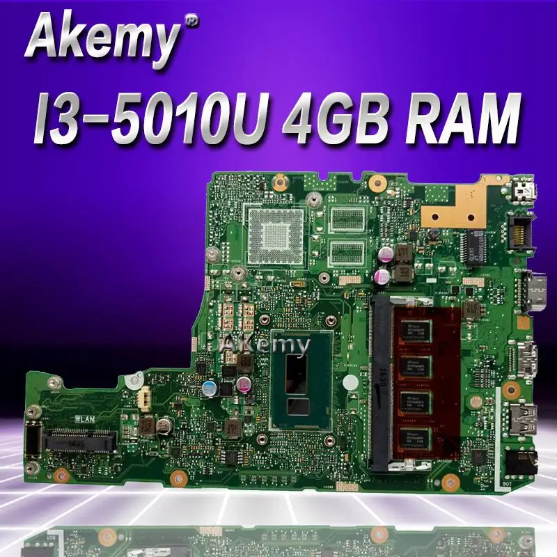

Akemy X302LA I3-5010 CPU 4GB RAM mainboard For Asus X302L X302LA X302LJ Laptop motherboard 90NB07I0-R00030 Tested free shipping