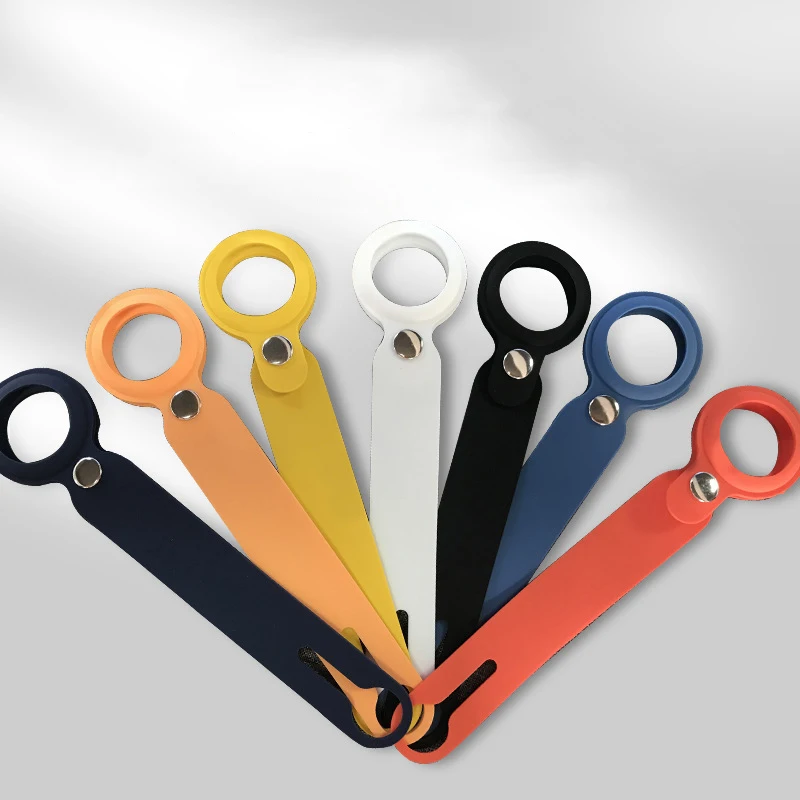 

2021 newest soft silicone case for airtags tracker cover case anti-lost for apple for airtag case, 6 colors