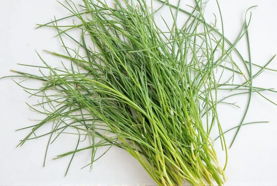 Washed chives in a bowl