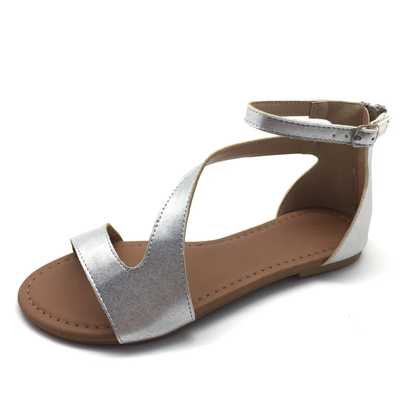 Oem Customized High Cut Summer Women's Sandals Flat Shoes - Buy Sandal ...