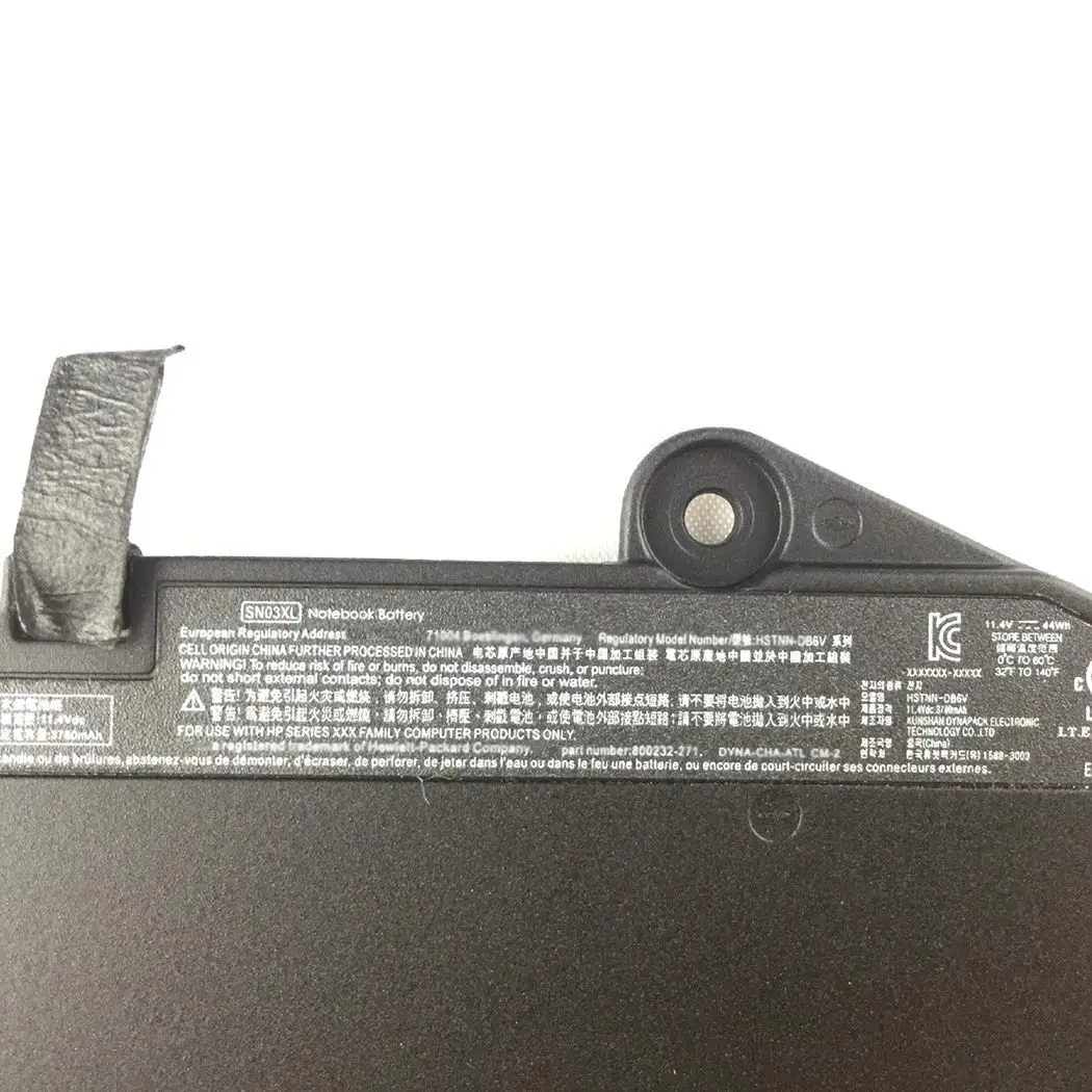 11.4v 44wh Sn03xl St03xl Laptop Battery For Hp Elitebook 820 G3 G4 725 G3 G4  Series Sn03044xl Hstnn-db6v Hstnn-ub6t 800514-001 - Buy Hp Battery,Sn03xl  Battery For Hp,For Hp Elitebook 720 820 G4