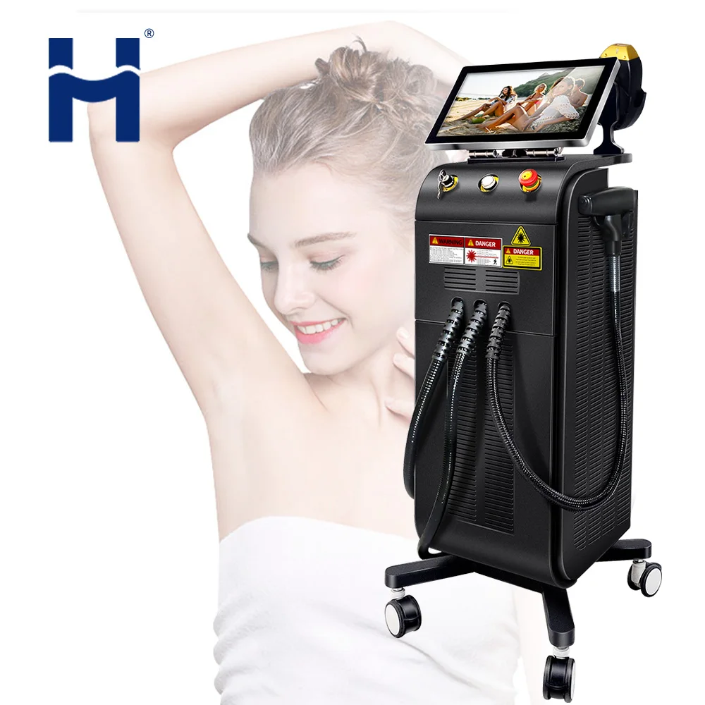 

2023 newest 755 808 1064 diode laser hair removal laser IPL hair remover machine nd yag tattoo removal