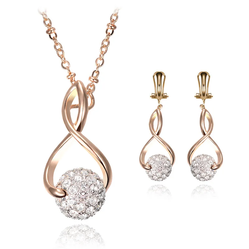 

Hot temperament bride jewelry set pendants for earring necklace set
