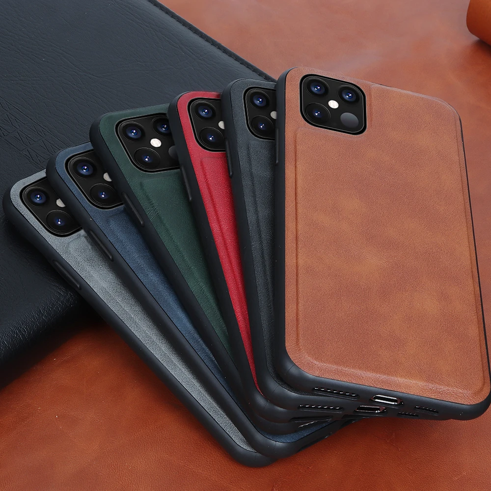 

Designers Phone Case for iPhone 12 Pro Max Anti-fall PU Leather Mobilephone Back Cover Case