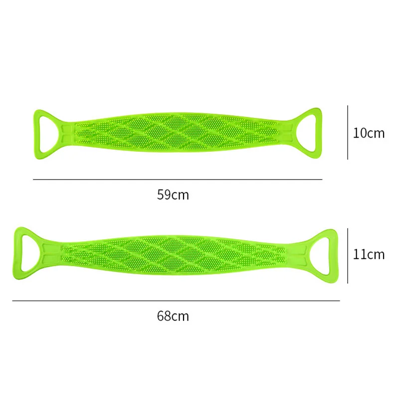 

Bath Shower Silicone Body Brush Bath Belt Exfoliating Back Brush Belt Wash Clean 28'' Bath Scrub Belt Towel In Stock Dropshipp, Customized color