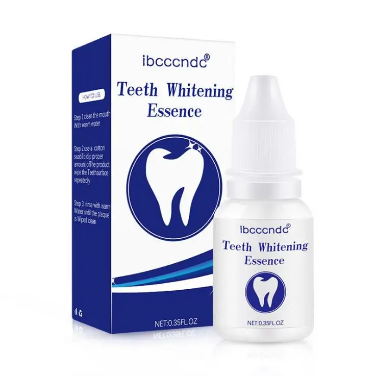 

Ibcccndc 10ml Teeth Whitening Essence With Swabs Teeth Brightening Bleaching Serum Effect Remove Plaque Stain Oral Cleanser