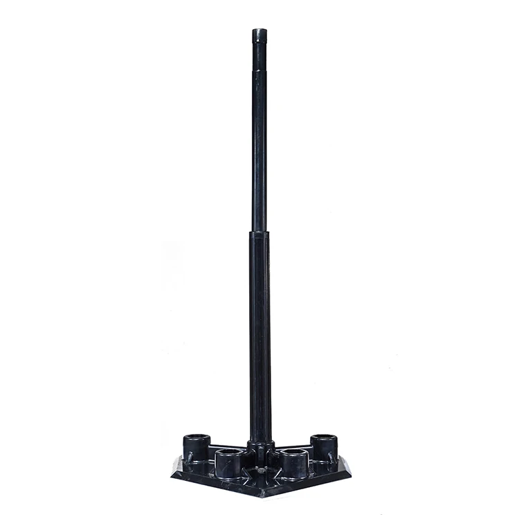 

Adjustable Softball Tripod T Stand Rubber Practice Training Hit Aid Rack Baseball Ball Holder Racket For Batting Practice, Black, custom accept