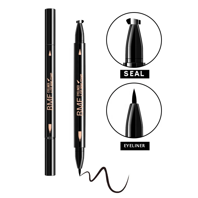 

BMF Waterproof Double Head Wing Shape Eye liner Seal Liquid Winged Eyeliner Stamp Low MOQ