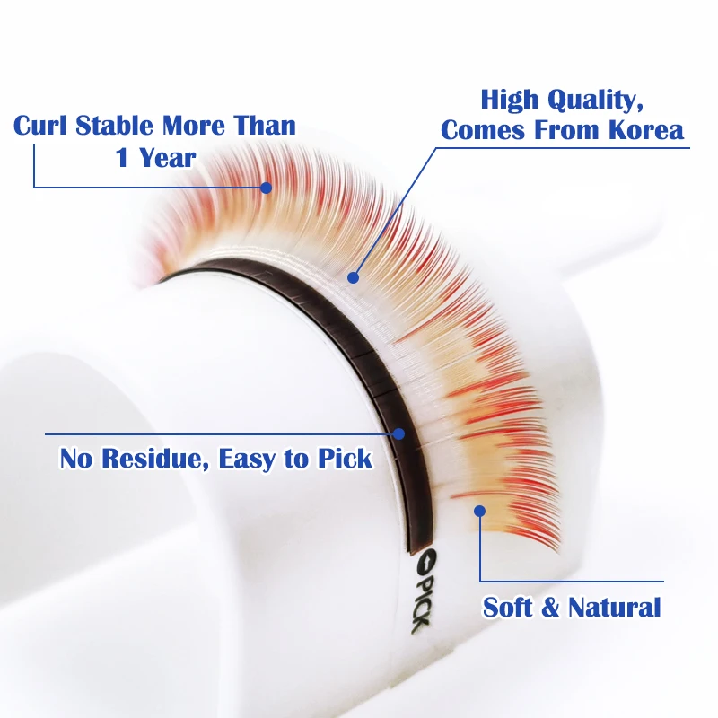 

Korea material best quality Belle Gradation Mix Lash 12lines colored Eyelashes Extention extensions made in Korea, Mixed color/one color only