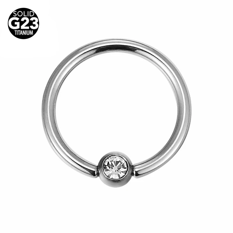 

G23 Titanium Gem Captive Bead Ring Nose Ring Nose Studs Piercing Nostril Hoop for Women Body Jewelry
