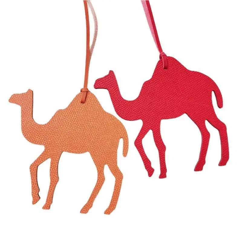 Leather Saudi Camel Decoration Keychain Ladies Bag Pendant Women Bag Charm Hanging Gifts for Women Bags Accessories