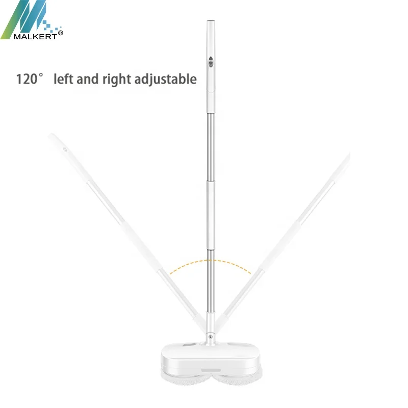 

Household Wireless Electric Mop Cleaner Rotary Wiper Mop 350ml Water Tank Cordless Electric Mop Machine, White