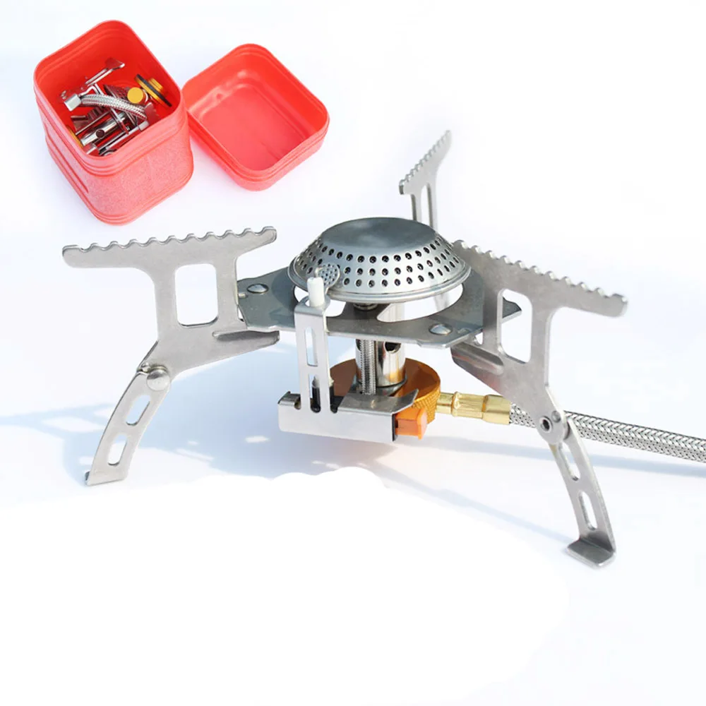 

High quality outdoor camping portable folding gas stove 3500w stainless steel cooker