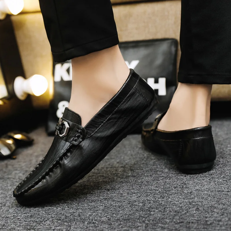 

2021 Amazon Leather Oxfords, Hand Stitch Men Casual Walking Shoes, Men Driving Shoes, Colorful