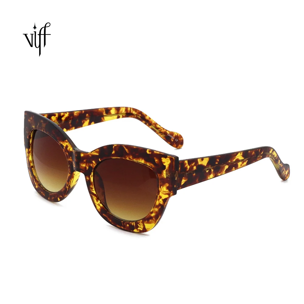 

Leopard Cateye Sunglasses High Quality HC15033 CP Standard Quality Sunglasses