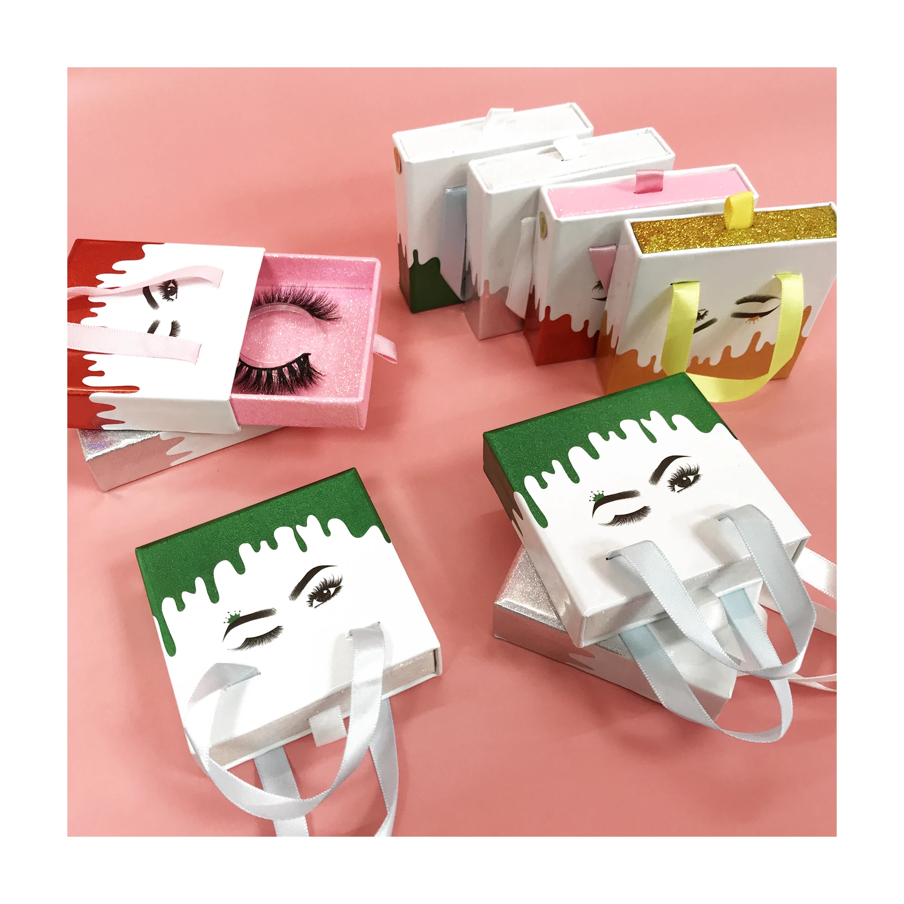 

wholesale free sample mink lashes Eyelashes accessories lashes 25mm mink magnetic eyelashes