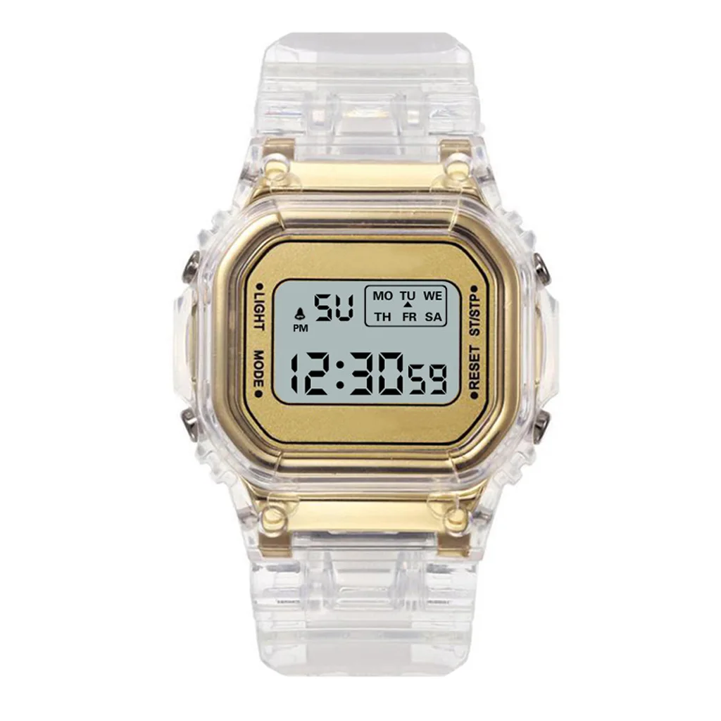 

Hot Fashion Men Sports Watches Dive Function Transparent Digital LED Military Watch Men Fashion Casual Sport Wristwatches, Picture