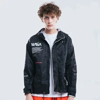 

Mens fashion hip hop jacket men waterproof windbreaker outdoor jacket nasa