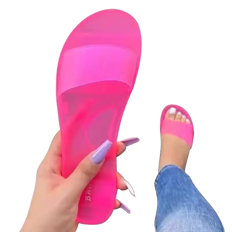 

2021 Popular Fashion Design Colorful Latest Ladies Platform jelly Female Sandals