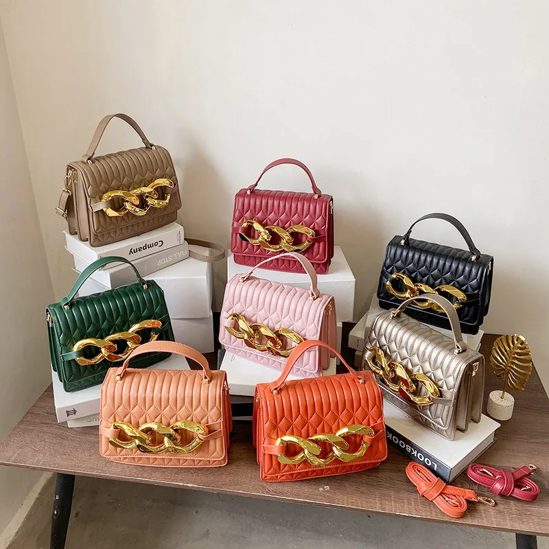 

2021 High Quality Young Ladies Famous Chain Hand Bags Girls Luxury Handbags Trendy Design Purses For Woman