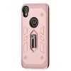 Creative pc+tpu 360 degree rotatable teeth texture kickstand Holder mobile phone shell For Moto E6