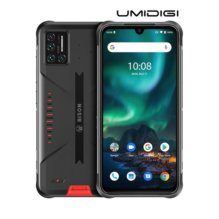 

New Arrival 2021 Original Android Smart Phone UMIDIGI BISON 8GB+128GB 6.3inch Rugged Waterproof Dustproof Shockproof Cell Phone, Orange, yellow