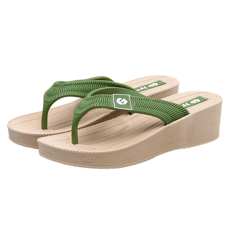 

2020 new summer beach and thick bottom anti slip flip flop for women